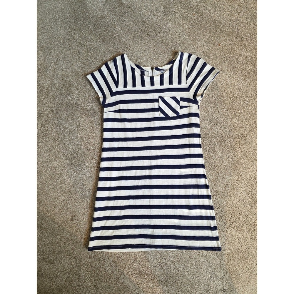 Old Navy Women's Small Navy and White‎ Striped Short Sleeve Dress
